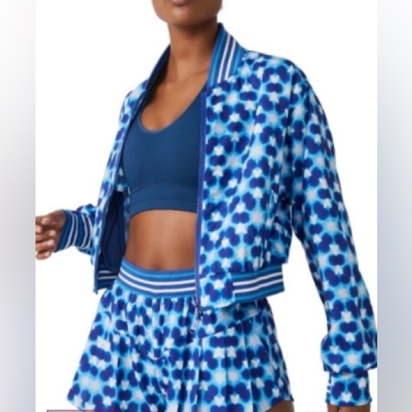 Free People Set Top Seed Printed Tennis Jacket. NWT! - Picture 5 of 7